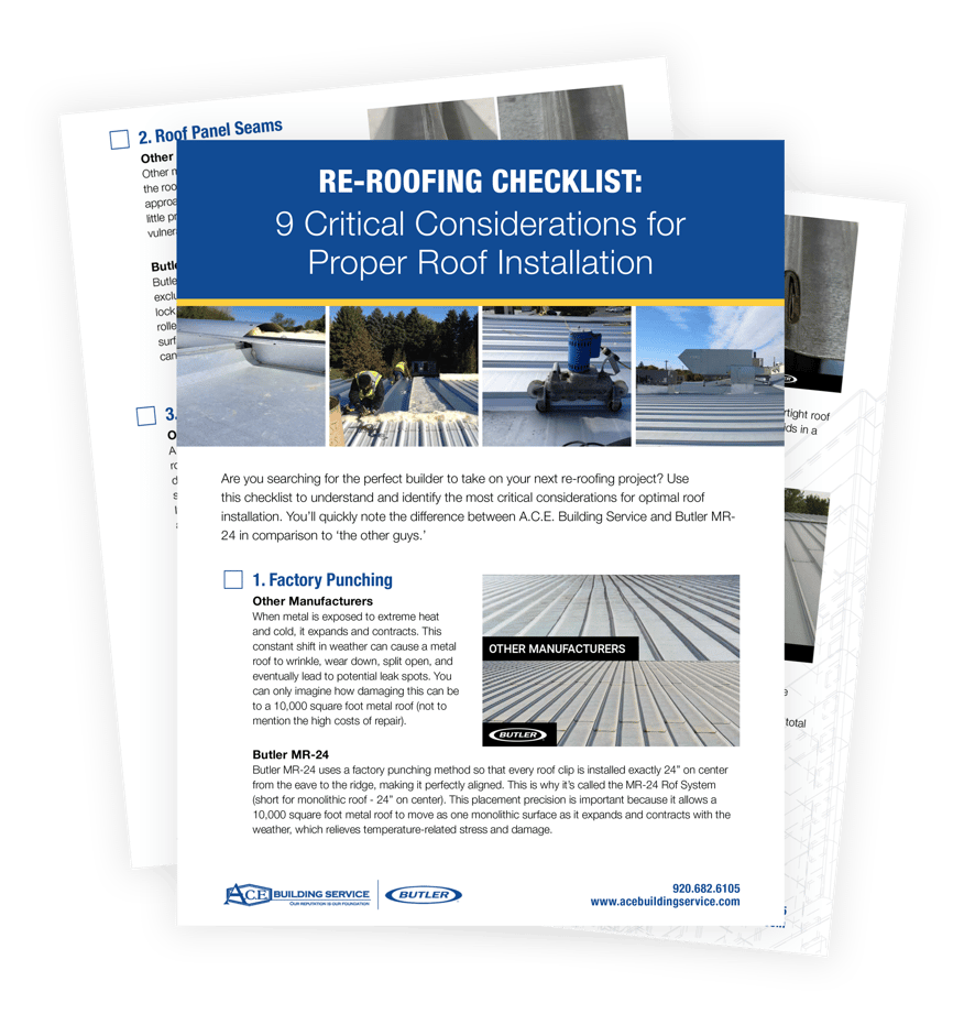 ACE Building Service ReRoofing Checklist Download
